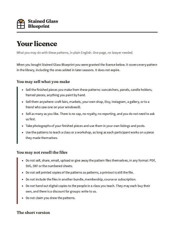 Resale license