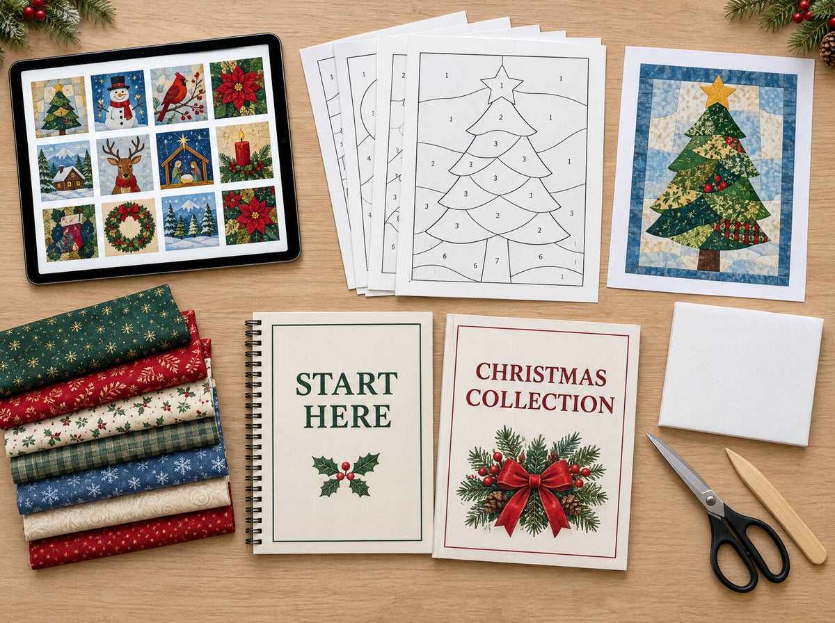 Kinusaiga Workshop: printable patterns, Start Here guide and Christmas Collection