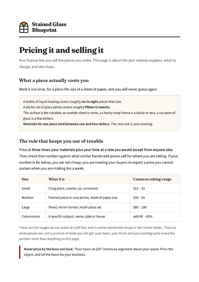 Pricing it and selling it guide